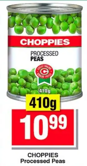Choppies Choppies Processed Peas offer