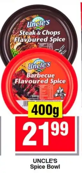 Choppies Uncle's Spice Bowl offer