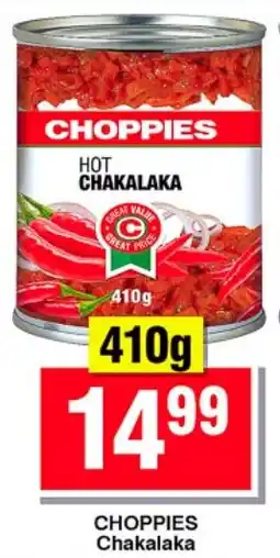 Choppies Choppies Chakalaka offer