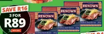 Checkers Renown Back Bacon offer