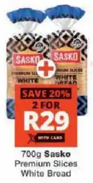 Checkers Sasko Premium Slices White Bread offer