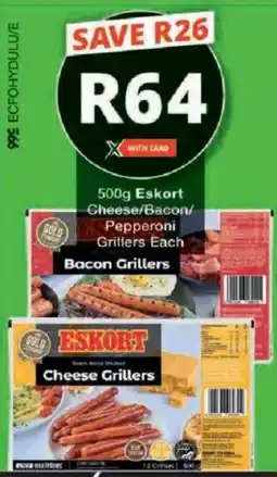 Checkers Eskort Cheese/ Bacon/ Pepperoni Grillers offer