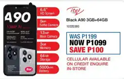 OK Furniture Itel Black A90 3GB + 64GB offer