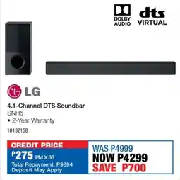 OK Furniture LG 4.1-Channel DTS Soundbar offer