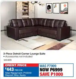 OK Furniture Detroit Corner Lounge Suite offer
