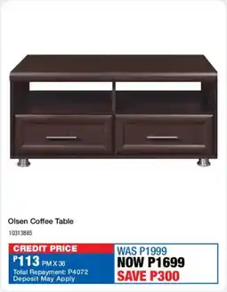 OK Furniture Olsen Coffee Table offer