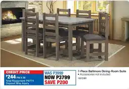 OK Furniture Baltimore Dining-Room Suite offer