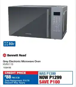 OK Furniture Bennett Read Grey Electronic Microwave Oven offer