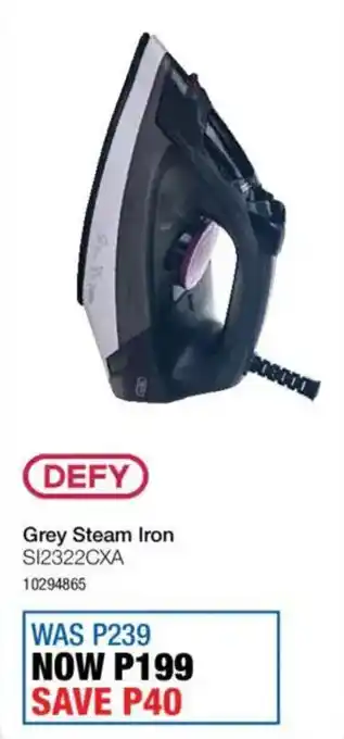 OK Furniture Defy Grey Steam Iron offer