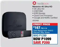 OK Furniture Mediabox Maverick 4K Ultra HD offer