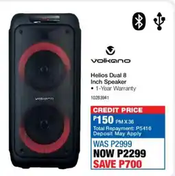 OK Furniture Volkano Helios Dual 8 Inch Speaker offer