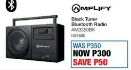 OK Furniture Amplify Black Tuner Bluetooth Radio offer