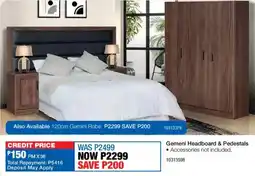 OK Furniture Gemeni Headboard & Pedestals offer