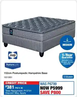 OK Furniture Sealy 152cm Posturepedic Hampshire Base offer
