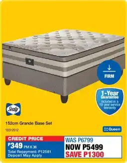 OK Furniture Sealy 152cm Grande Base Set offer