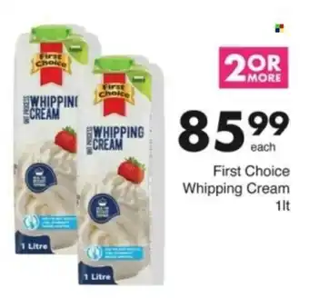 Save Hyper First Choice Whipping Cream offer