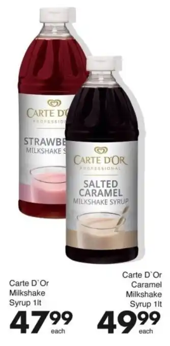 Save Hyper Carte D'Or Milkshake Syrup offer