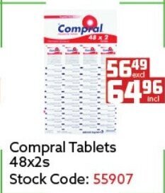 Africa Cash and Carry Compral Tablets 48x2s offer