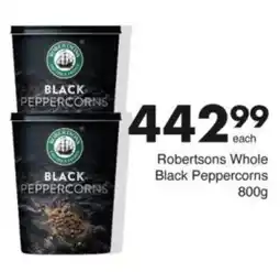 Save Hyper Robertsons Whole Black Peppercorns offer