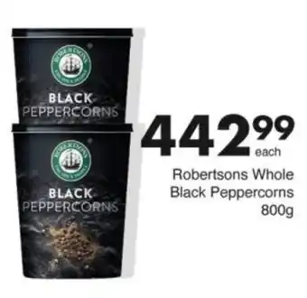 Save Hyper Robertsons Whole Black Peppercorns offer