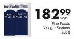 Save Hyper Fine Foods Vinegar Sachets offer