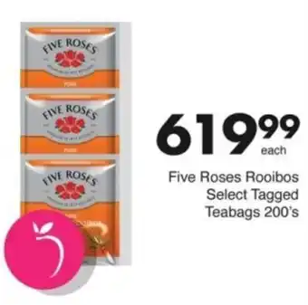 Save Hyper Five Roses Rooibos Select Tagged Teabags offer