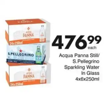 Save Hyper Acqua Panna Still/ S.Pellegrino Sparkling Water In Glass offer