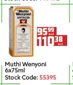 Muthi Wenyoni 6x75ml