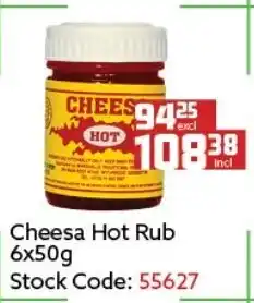 Africa Cash and Carry Cheesa Hot Rub 6x50g offer