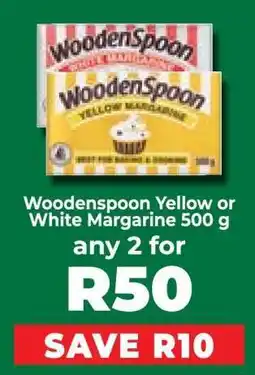 Food Lover's Market Woodenspoon Yellow or White Margarine 500 g offer