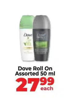 Food Lover's Market Dove Roll On Assorted 50 ml offer