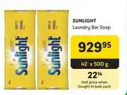 Makro Sunlight Laundry Bar Soap-42 x 500g offer