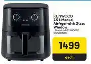 Makro Kenwood 7.5L Manual Airfryer With Glass Window HFG75.000BK offer