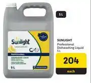 Makro Sunlight Professional Dishwashing Liquid-5L offer