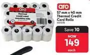 Makro Aro 57mm x 40mm Thermal Credit Card Rolls offer