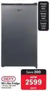 Makro Defy 90L Bar Fridge DBF90M offer