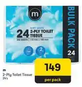 Makro M 2 Ply Toilet Tissue-24's offer