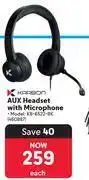 Makro Karbon Aux Headset With Microphone KB-6522-BK offer