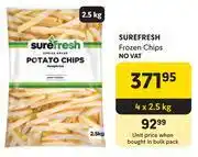 Makro Surefresh Frozen Chips-4 x 2.5Kg offer