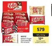 Makro Nestle Kitkat 4 Finger Chocolate Bar-48 x 41.5g offer