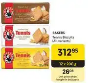 Makro Bakers Tennis Biscuits-12 x 200g offer