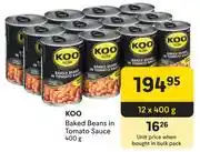 Makro Koo Baked Beans In Tomato Sauce-12 x 400g offer