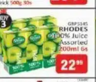 KitKat Cash and Carry Rhodes 100% Juice Assorted 200ml 6s offer