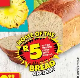 Shoprite In-Store Standard Brown Bread offer