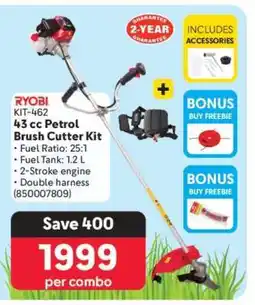 Makro RYOBI KIT-462 43 cc Petrol Brush Cutter Kit offer