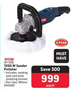 Makro RYOBI SP-1218 1200 W Sander Polisher offer