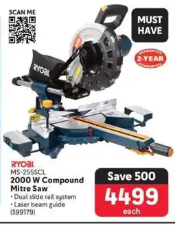 Makro RYOBI MS-255SCL 2000 W Compound Mitre Saw offer