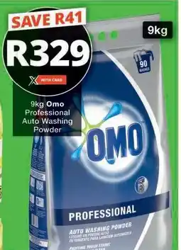 Checkers 9kg Omo Professional Auto Washing Powder offer