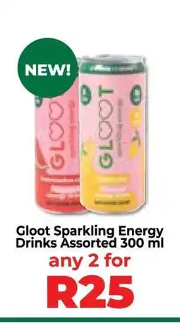 Food Lover's Market Gloot Sparkling Energy Drinks Assorted 300 ml offer
