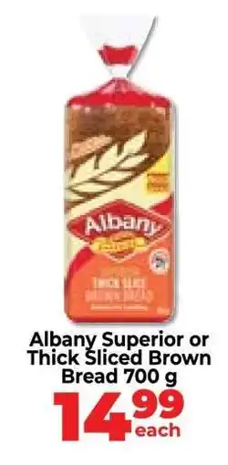 Food Lover's Market Albany Superior or Thick Sliced Brown Bread 700 g offer